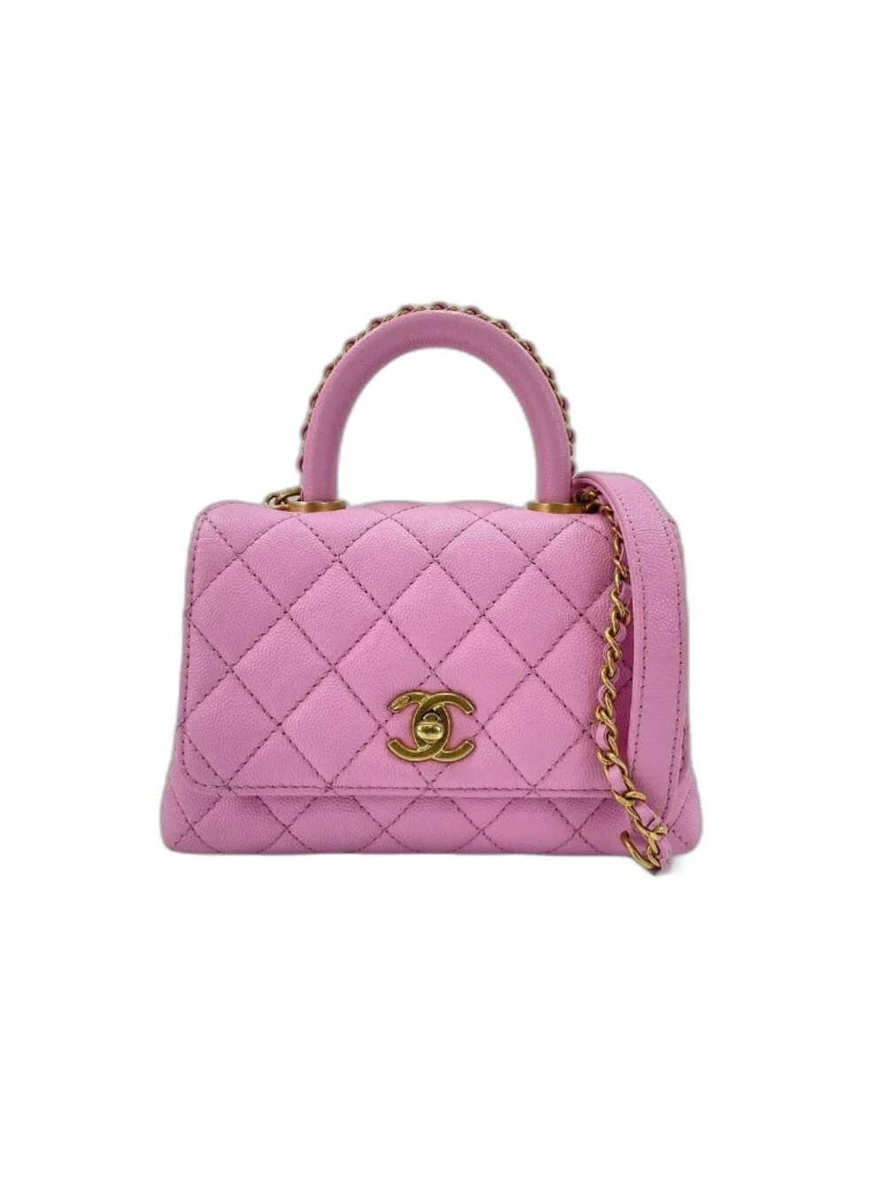 Chanel Handbag Coco Handle Quilted